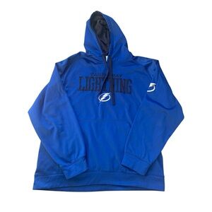 NHL Tamp Bay Lightning Blue Hooded Sweatshirt XL